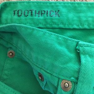 Jcrew colored green jeans toothpick